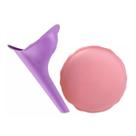 Condutor Urinário Feminino em Silicone Reutilizável e Estojo