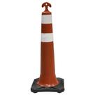 Cone Balizador T com base borracha BRASIL SINAL