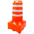 Cone Barril sinalizador de tráfego 110 cm refletivo base quadrada - EcoSinal