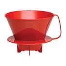 Cone de Filtro para Café Fino Tamanho 4 Vermelho Prepara 8-12 Xícaras