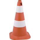 Cone de Sinalização com 50 cm, Branco e Laranja, em Polietileno Vonder OstenVonder