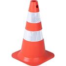 Cone De Sinalização Com 50 Cm Flexível, Branco E Laranja, Em Pvc, Vonder Ostenvonder