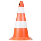 Cone De Sinalização Em Pvc 50cm Laranja/Branco