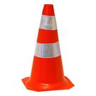 Cone de Sinalização Flexível 50 Cm Laranja e Branco Plastcor
