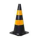 Cone de Sinalizacao Rigido PRETO/AMARELO 50CM 58485 KTELI Cone de Sinalizacao Rigido PRETO/AMARELO 50CM 58485 KTELI