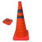 Cone Obra Retratil Viario Sinalizador Portatil Estrada Segurança Dobravel Flexivel Balizador Rodovia Estacionamento Cone Obra Retratil Viario Sinalizador Portatil Estrada Segurança Dobravel Flexivel Balizador Rodovia Estacionamento