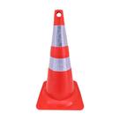 Cone para Sinalização Laranja e Branco Flexível 75 cm Plastcor