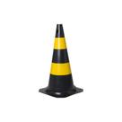 Cone Para Sinalização Preto/Amarelo 75cm Marca Conversão Cone Para Sinalização Preto/Amarelo 75cm Marca Conversão