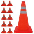 Cone Retratil Kit 10 Uni Sinalizaçao Portatil Obra Trafego Baliza Flexivel Dobravel Segurança Estrada Rua Aviso Alerta Cone Retratil Kit 10 Uni Sinalizaçao Portatil Obra Trafego Baliza Flexivel Dobravel Segurança Estrada Rua Aviso Alerta