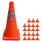 Cone Retratil Sinalizaçao Kit 19 Uni Portatil Obra Trafego Baliza Aviso Alerta Segurança Estrada Rua Dobravel Flexivel Cone Retratil Sinalizaçao Kit 19 Uni Portatil Obra Trafego Baliza Aviso Alerta Segurança Estrada Rua Dobravel Flexivel