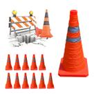 Cone Retratil Sinalizador Kit 11 Uni Portatil Dobravel Flexivel Segurança Obra Estacionamento Estrada Trafego Rodovia Cone Retratil Sinalizador Kit 11 Uni Portatil Dobravel Flexivel Segurança Obra Estacionamento Estrada Trafego Rodovia
