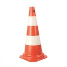 Cone Rigido Plastcor Plastico Laranja/Branco 75Cm