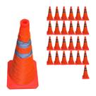 Cone Rodovia Retratil Kit 25 Uni Flexivel Segurança Transito Estrada Rua Alerta Obra Sinalizaçao Emergencia Dobravel Cone Rodovia Retratil Kit 25 Uni Flexivel Segurança Transito Estrada Rua Alerta Obra Sinalizaçao Emergencia Dobravel