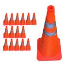 Cone Rodovia Retratil Transito Kit 15 Uni Flexivel Segurança Estrada Rua Emergencia Dobravel Alerta Obra Sinalizaçao Cone Rodovia Retratil Transito Kit 15 Uni Flexivel Segurança Estrada Rua Emergencia Dobravel Alerta Obra Sinalizaçao