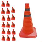Cone Segurança Portatil Kit 17 Uni Sinalizador Retratil Transito Aviso Acidente Estacionamento Estrada Rodovia Rua Cone Segurança Portatil Kit 17 Uni Sinalizador Retratil Transito Aviso Acidente Estacionamento Estrada Rodovia Rua