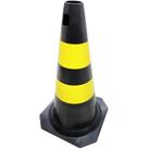 Cone Sinalização e Segurança 50cm rigido preto ou laranja Cone Sinalização e Segurança 50cm rigido preto ou laranja
