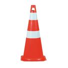 Cone Sinalização e Segurança 50cm rigido preto ou laranja