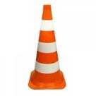 Cone Sinalizacao LaranjaBranco 73cm ABNT Carbografite