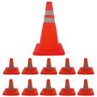 Cone Sinalizaçao Retratil Kit 10 Uni Flexivel Dobravel Portatil Alerta Aviso Seguranca Obra Baliza Estrada Rodovia Cone Sinalizaçao Retratil Kit 10 Uni Flexivel Dobravel Portatil Alerta Aviso Seguranca Obra Baliza Estrada Rodovia