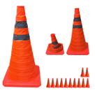 Cone Sinalizaçao Retratil Kit 12 Uni Flexivel Dobravel Portatil Alerta Aviso Seguranca Obra Baliza Estrada Rodovia Cone Sinalizaçao Retratil Kit 12 Uni Flexivel Dobravel Portatil Alerta Aviso Seguranca Obra Baliza Estrada Rodovia