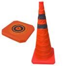 Cone Sinalizaçao Retratil Portatil Dobravel Obra Trafego Segurança Estacionamento Balizador Emergencia Construçao