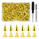 Cone Spikes Metal Tree Spikes Screwback Studs, 200 conjuntos