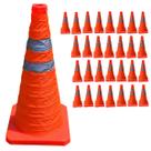 Cone Transito Kit 29 Uni Portatil Sinalizaçao Estrada Trafego Obra Rodovia Refletivo Rua Emergencia Segurança Cone Transito Kit 29 Uni Portatil Sinalizaçao Estrada Trafego Obra Rodovia Refletivo Rua Emergencia Segurança