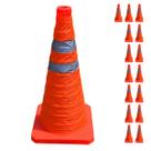Cone Transito Portatil Kit 15 Uni Sinalizaçao Estrada Trafego Obra Rodovia Refletivo Balizador Rua Emergencia Segurança Cone Transito Portatil Kit 15 Uni Sinalizaçao Estrada Trafego Obra Rodovia Refletivo Balizador Rua Emergencia Segurança