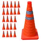 Cone Transito Portatil Kit 22 Uni Sinalizaçao Estrada Trafego Obra Rodovia Refletivo Rua Emergencia Segurança Cone Transito Portatil Kit 22 Uni Sinalizaçao Estrada Trafego Obra Rodovia Refletivo Rua Emergencia Segurança