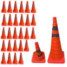 Cone Transito Portatil Kit 27 Uni Sinalizaçao Estrada Trafego Obra Rodovia Refletivo Rua Emergencia Segurança Cone Transito Portatil Kit 27 Uni Sinalizaçao Estrada Trafego Obra Rodovia Refletivo Rua Emergencia Segurança