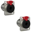 Conector 1/4 Fêmea Painel Trs Wc 195 Wireconex 02 Unidades F108