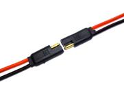 Conector 2 Vias Reforçado Com Fio 4,0 Mm Plug Para Caixa Anti Erro Resistente Home Theater Preto Macho e Fêmea Conector 2 Vias Reforçado Com Fio 4,0 Mm Plug Para Caixa Anti Erro Resistente Home Theater Preto Macho e Fêmea