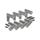 Conector 45º Graus Para O Perfil Link Com Parafuso Preto 8 Unidades Rometal