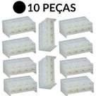 Conector 8 Vias Fêmea 6,3MM 10 Unidades