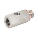Conector Adaptador Em T De Aço Inoxidável 1/8 NPT Fêmea Para Sensor De Pressão De Óleo M12 M10 M14