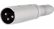 Conector Adaptador Xlr Macho Para Jack P10 Fêmea Com Trava Conector Adaptador Xlr Macho Para Jack P10 Fêmea Com Trava