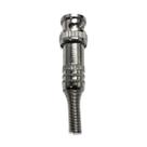 Conector Bnc Com Mola 4mm E Parafuso P/ Cftv Kit 5 Uni