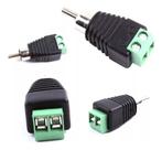Conector Bnc Masculino Para Camera De Vigilância Com Borne