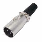 Conector Cannon De Microfone Macho Com Prensa - PC / 5 Conector Cannon De Microfone Macho Com Prensa - PC / 5