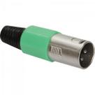 Conector Cannon Macho Plástico PGCN0009 Verde Storm - PCT / 5