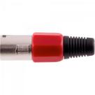 Conector Cannon XLR Macho PGCN0005 Plástico Vermelho Storm - PCT / 5