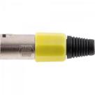 Conector Cannon XLR Macho PGCN0008 Plástico Amarelo Storm - PCT / 5