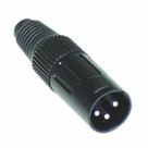 Conector Canon Macho Csr Q-103bk Preto Inteiro - PC / 5