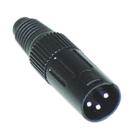 Conector Canon Macho CSR Q-103BK Preto Inteiro