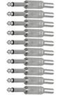 Conector CESS de 6,35 mm TS Audio Phono Tone Male Plug Cable (pacote com 10)
