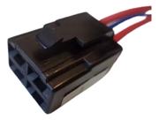 Conector Chicote 4 Pinos do Rele de Partida Reparo Conector Rele Partida motos Yamaha 3 Fios