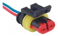 Conector Chicote Lanterna Led Lateral Carreta 2 Vias