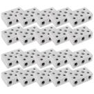 Conector Chuveiro de Porcelana Tripolar 50a 16mm 20un Branco
