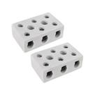 Conector Chuveiro de Porcelana Tripolar 50a 16mm 2un Branco