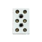 Conector Chuveiro Tripolar 16mm Porcelana Emenda 50a 600v